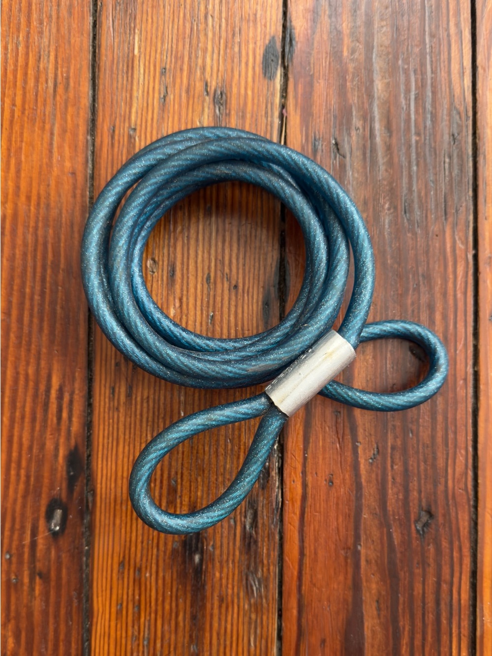Vintage Schwinn Bicycle Cable Heavy Duty Vinyl Covered 6ft blue sparkle